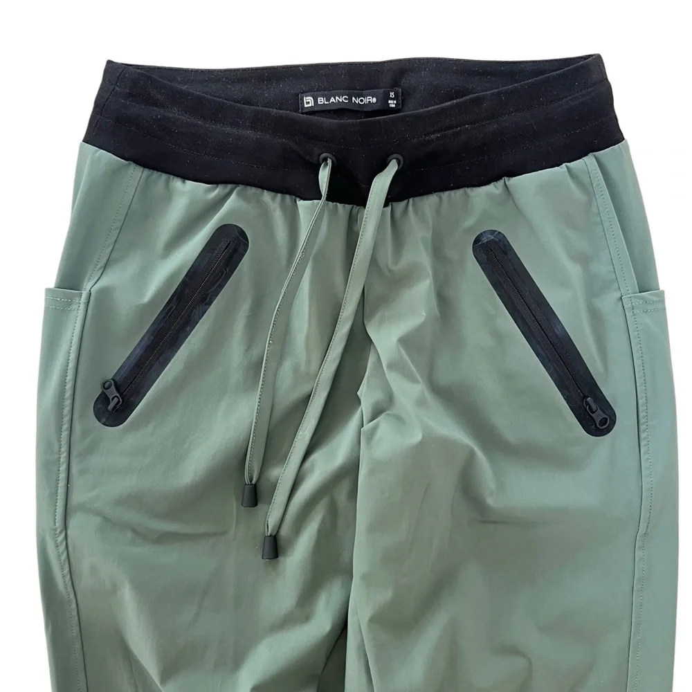 Blanc Noir Olive Green Joggers - Size XS - Picture 2 of 4